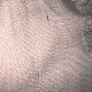 White rib jeans from Hollister picture shows there’s two blue ink stains